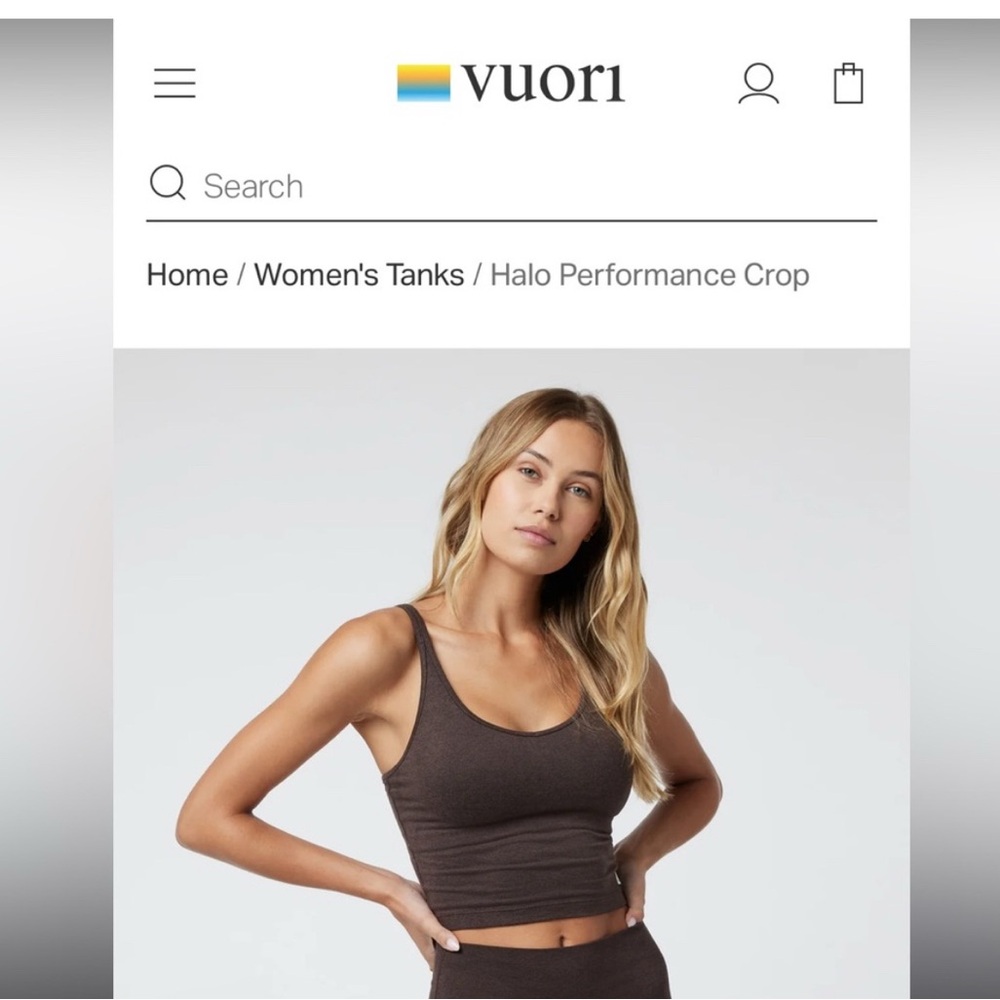 Vuori Women’s Tank Top Brown